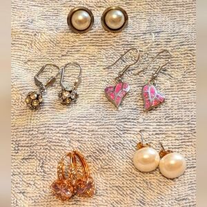 Five pairs of cute earrings